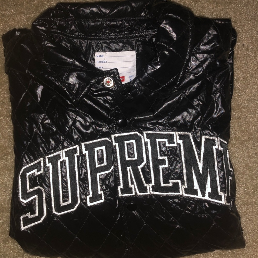Supreme Quilted Coaches Jacket